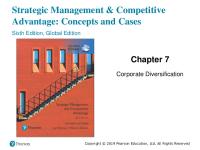 Chapter 7 - Corporate Diversification