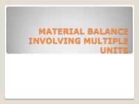 CHE111P Material Balance: Multiple Units [PDF]