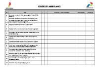 Checklist Ambulance