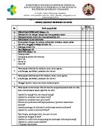 Checklist Anamnesa Ibu Nifas