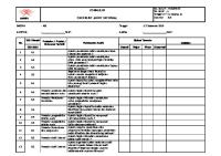 Checklist Internal Audit