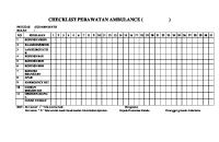 Checklist Perawatan Ambulance