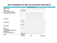 Checklist Self-Assessment CDAKB