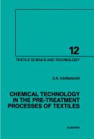 Chemical Technology in The Pre-Treatment Processes of Textiles