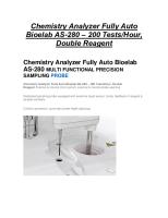 Chemistry Analyzer Fully ASBioelab AS-280