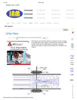 China Flange: Orifice Plates