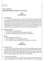 CLAY - Makalah Membuat Kotak Tisu Dari Koran