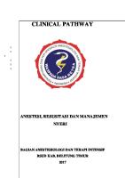 Clinical Pathway Anestesi, Resusditasi Dan Manajemen Nyeri [PDF]