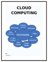 Cloud Computing Essay