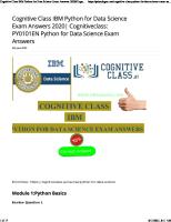 Cognitive Class IBM Python For Data Science Exam Answers 2020 - Cognitiveclass - PY0101EN Python For Data Science Exam Answers - Everything Trending