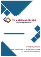 Company Profil Cv. Karisma Persada Baru 2021