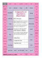 Comparatives and Superlatives Board Game PDF