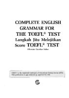 Complete English Grammar For The TOEFL Test