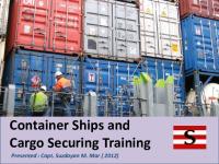 Container Ship and Cargo Securing in Indonesian