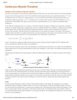 Continuous Wavelet Transform MATLAB & Simulink