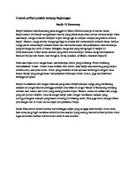 Contoh Artikel Pendek Tentang Lingkungan [PDF]