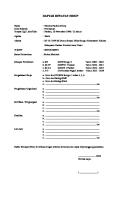 Contoh CV Yang Baik [PDF]