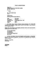 Contoh Format Surat Lamaran Kerja Untuk Lulusan Sma