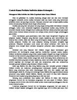 Contoh Kasus Perilaku Individu Dalam Kelompok [PDF]