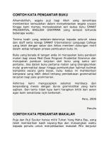 Contoh Kata Pengantar Buku