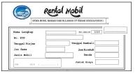 Contoh Kwitansi Rental Mobil