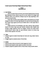 Contoh Laporan Pemeriksaan Hygiene Sanitasi Rumah Makan [PDF]