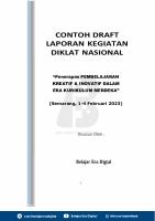 CONTOH LAPORAN PENGEMBANGAN DIRI DIKLAT Penerapan Pembelajaran Kreatif & Inovatif Dalam Era Kurikulum Merdeka2