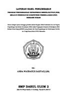 Contoh Laporan Pengimbasan [PDF]