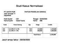 Contoh Normalisasi