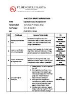 Contoh Notulen Rapat [PDF]