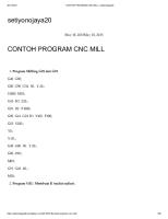 Contoh Program CNC Mill - Setiyonojaya20