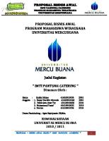 Contoh Proposal Bisnis Kewirausahaan Mahasiswa-Rudini, DKK Universitas Mercu Buana [PDF]