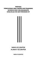 Contoh Proposal Dinas Kelautan Dan Perikanan (Budidaya Ikan Hias Aquascape) [PDF]