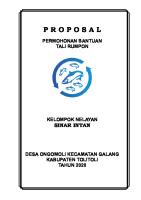 Contoh Proposal Kelompok Nelayan