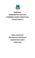 Contoh Proposal Padat Karya CPGT