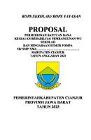 Contoh Proposal Pembuatan WC Sekolah 2023