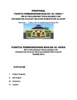 Contoh Proposal Perluasan Masjid