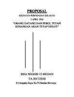 Contoh Proposal Perpisahan