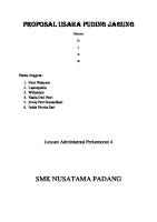 Contoh Proposal Usaha Puding Jagung