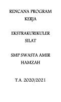 Contoh Rencana Program Kerja Ekstrakurikuler Silat [PDF]