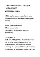 Contoh Soal Latihan Ujian Advokat PERADI - Ep.04 - Dengan Pembahasan Jawaban