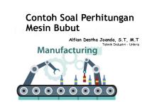 Contoh Soal Perhitungan Mesin Bubut [PDF]