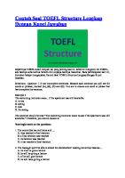 Contoh Soal TOEFL Structure Lengkap Dengan Kunci Jawaban