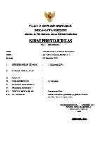 Contoh SPT (Surat Perjalanan Dinas) KOSONG