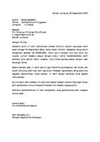 Contoh Surat Penagihan Hutang