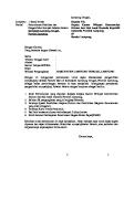 Contoh Surat Permohonan Pelantikan [PDF]