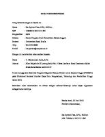 Contoh Surat Rekomendasi