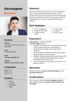 Coolfreecv Resume en 03 N