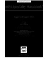 Copper and Copper Alloys