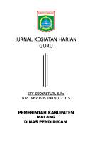 Cover Jurnal Kegiatan Harian Guru